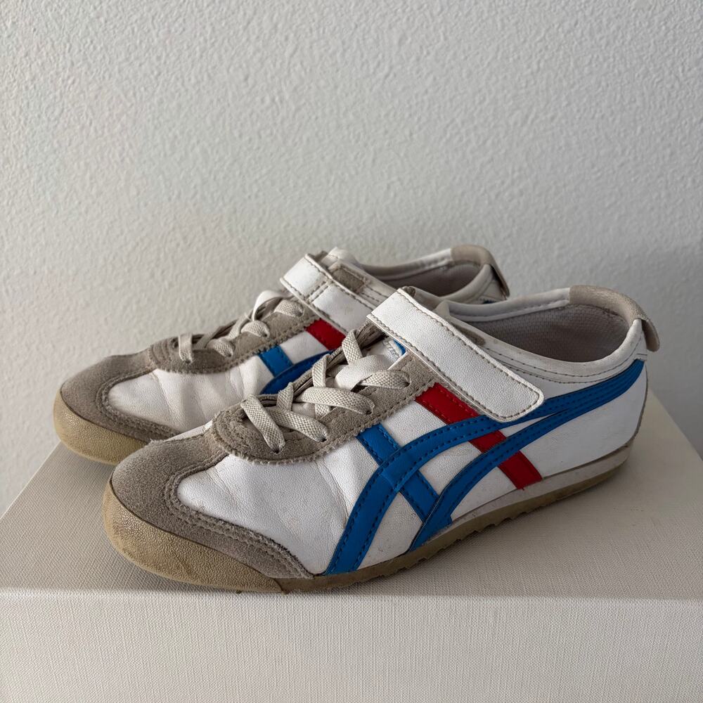Onitsuka Tiger Mexico 66 White Blue Red Sneaker (Kids 33.5)